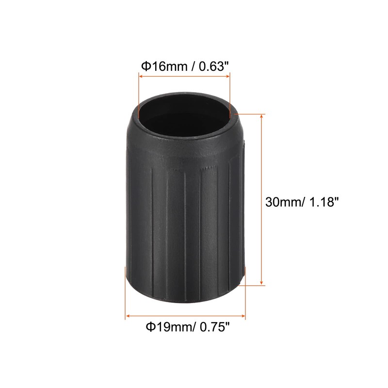 PATIKIL Pack of 6 Trekking Poles Tips Accessories 16 mm
