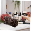 Healeved 4pcs Leopard Travel Cosmetic Bag Large Capacity Makeup Pouch