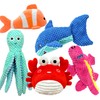 MRSOHRET Dog Squeak Toys for Aggressive Chewers, Crinkle Puppy Chew