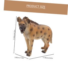 ibasenice 4pcs Hyena Learning Toys Imitation Realistic Props Animal Cognitive Small Model Kids Figurine Adornment Toy for Statue Storytelling Decor Simulation Desktop Wildlife Boys Gift