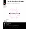 Tankpad Fuel Cap Protector Compatible with Honda CB750 Hornet Honeycomb