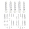 50 Pack 20 ml Plastic Syringe, luer slip syringe, Used
