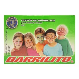 Barrilito Crayones Maquillaje Pintacaritas Facial Pintura Piel