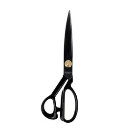 BOHIN France - BOHIN France Carbon Steel Black (25.5 cm) Professional Tailoring Scissors with Rubber Coated Handle - Pack of 1