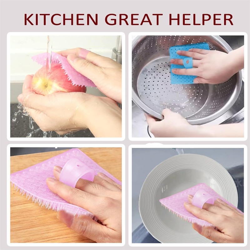 Vegetable Brush Potato Cleaning Brush 3 Pcs Multifunctional Kitchen Scrubbing
