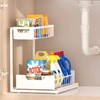 Ceetug Under Kitchen Sink Organizer 2 Tier Pull Out Metal
