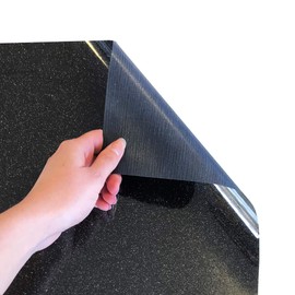 Siser Glitter HTV 11.8"x10ft Roll - Iron on Heat Transfer Vinyl (Galaxy Black)