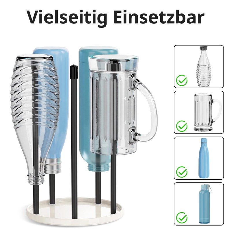 Bottle Holder for SodaStream - Premium Ceramic Drip Holder with