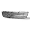Chrome Mesh Front Lower Bumper Grill Grille Guard ABS Compatible