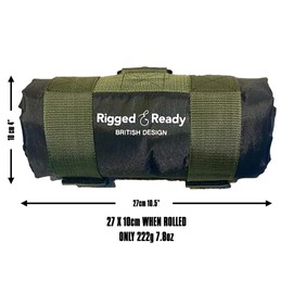 Rigged and Ready Travel Unhooking Mat. 82 x 50cm (27 x 10cm folded) 220g fish landing mat 80 cm measure sling hooks and S carry carabiner