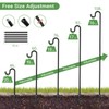 108" Shepherds Hooks for Outdoor, Extra Thick Bird Feeder Pole