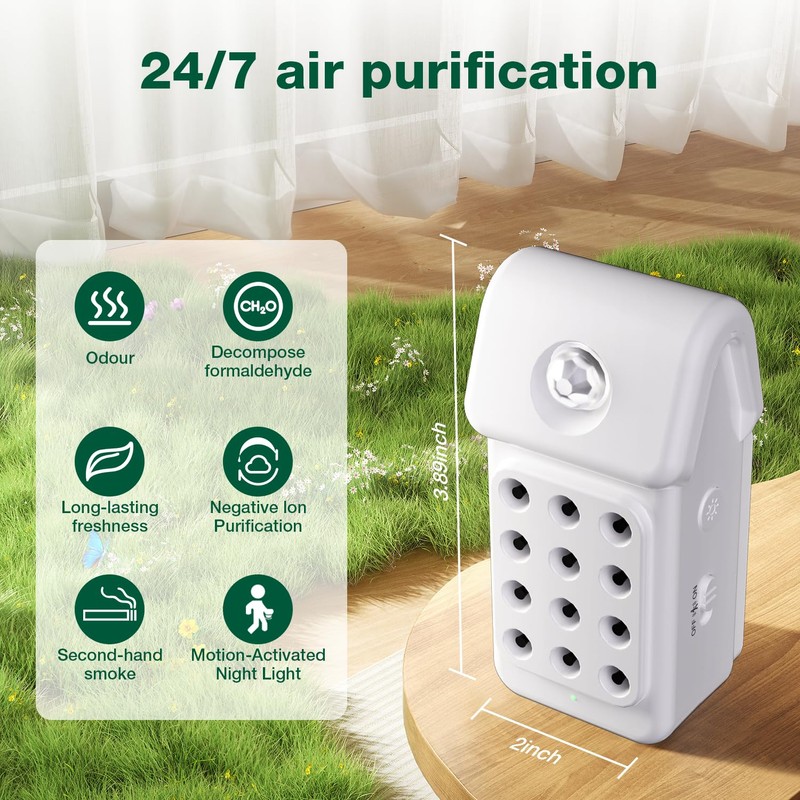 JOSTART Air Ionizer for Home (3 Pack） - Plug-in Negative