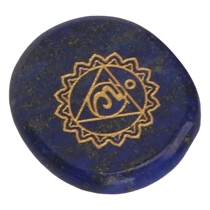 7 Pcs Rune Stones Set Different Color Smoother Yoga Stone