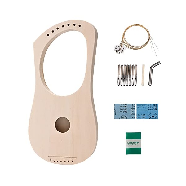 LIEKE Lyre Harp DIY Kit with Assembly Manual,Build Your Own