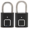 Fingerprint Padlock Biometric Smart Security Digital Lock Water Resistant USB