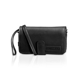 Hill Burry Leather Travel Wallet Allrounder I Organiser I Travel Wallet I Travel Wallet | Travel Wallet Made of High-Quality Naturally Tanned Leather | Strap for Wrist and Shoulder | 19 x 6.5 x 12 cm,