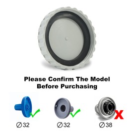 2Pcs Winter Plug Set Compatible with Intex and Bestway Pool Seal Pool Plugs for Above Ground Pool, Thickened Sealing Gasket, Freeze-Proof and Leak-Proof, Above Ground Pool Return Winter Plug