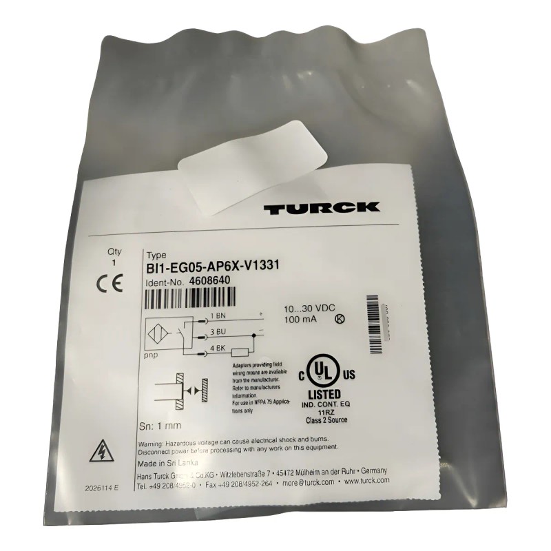 Turck Bi1-eg05-ap6x-v1331 Sensor Proximidad No.4608640 #436