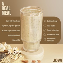 JOVA Vanilla Cream Smoothie Kit | 25g Protein, 7g Fiber | Tastes Like a Treat, Fuels Like a Meal | No Added Sugar, Gluten-Free, 6-Pack