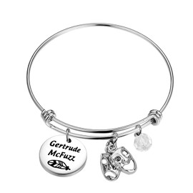 Lywjyb Birdgot Seussical the Musical Inspired Bracelet Gertrude McFuzz Thing 1 Thing 2 Gift Wickersham Monkey Gift Horton Elephant Gift Opening Night Gift Musical Theatre Jewelry (Gertrude McFuzz bgCA)