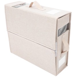 VILLFUL Closet Organizer Bed Sheet Organizer and Storage Foldable Sheets Blanket Storage Bin Easy to Use Zipper Closure Cardboard