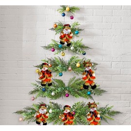 JANN Paquete DE 3 Adornos NAVIDEÑOS DE 20 CM, DECORACIÓN NAVIDEÑA, Fiestas DE CEMBRINAS, Decorativos Colgantes para ÁRBOL DE Navidad, Botas NAVIDEÑAS, Ornamentos Christmas, Celebraciones NAVIDEÑAS.