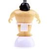 Yellow Sumo Wrestler Solar Power Swinging Car Interior Dashboard Ornament