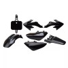 QA Parts Complete Plastic Kit Black Fits HONDA CRF50F 2004-2022