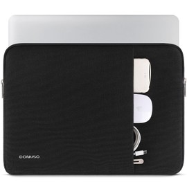 DOMISO Laptop Case Sleeve 17.3 inch Protective Laptop Carrying Case Bag Water-Resistant Notebook Accessories for HP Pavilion Envy 17/Dell IdeaPad/LG Gram/MSI/Razer Blade Pro 17,Black