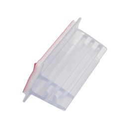 JianLing 40PCS PVC Soft Clip Holder Transparent Advertising Clip Cafeteria Merchant Divider Clip Panel Holder for Retail Supermarkets Price Strip Warehouses Pharmacies Libraries