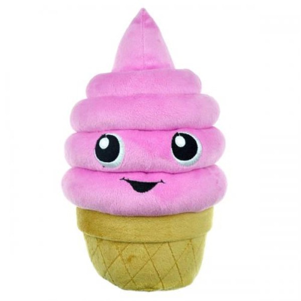 PetEdge Chomper Food Junkeez Plush Dog Toy - Ice Cream