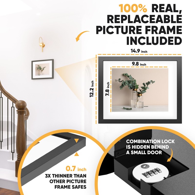 Elder Welder® Hidden Wall Safe | 100% Real, Replaceable Picture