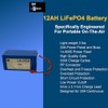 KD1MU 12AH LiFePO4 Battery with 20A Power Panel (BMS) and