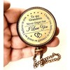 Gift for Grandson Brass Compass Engraved Quote | Memory Present