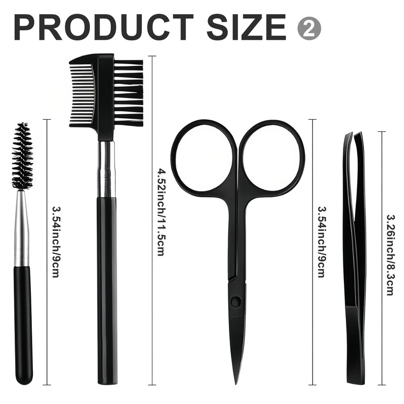 12Pcs Eyebrow Kit Eyebrow Trimming Set Eyebrow Grooming Kit with