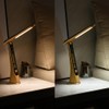 AIXXCUVQ Foldable Desk Lamp with Calendar Display Light Eyes Perpetual