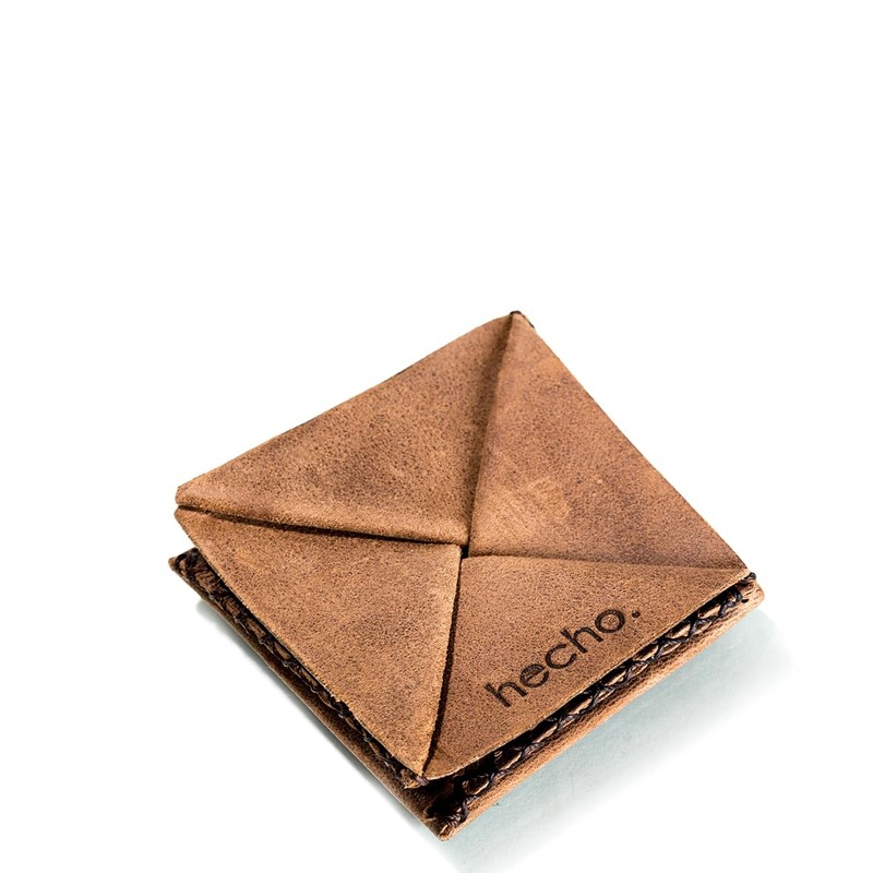 hecho. Coin Bag, Dark wood, Casual