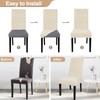 SearchI Waterproof Dining Room Chair Covers Set of 6, Stretch