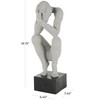 Deco 79 Polystone People Decorative Sculpture Crouching Home Decor Statue