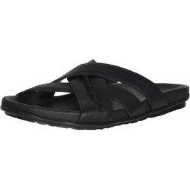 NAOT Footwear Men's Anegada Sandal Jet Black Lthr 10 M US