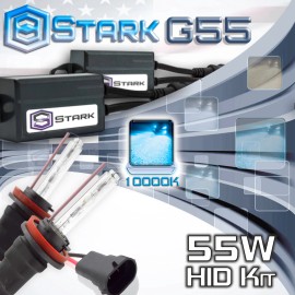 Stark 55W Micro HID Fog Light Slim Xenon Kit - H11 H9 H8 10K 10000K Blue (S)