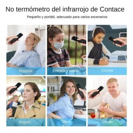 Termómetro Infrarrojo Digital Sin Contacto Portátil Blanco                                                                                            