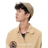 Nanwansu Retro Cotton No Brim Hat Adjustable Rolled Cuff Brimless