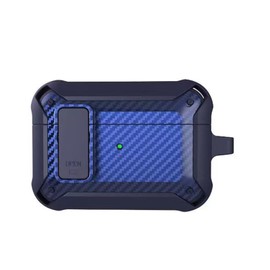 Airpods Pro 2 Case with Automatic Secure Lock, KAMINRUN Compatible Airpods Pro 2nd/1st Generation Case with Armor Protective Hard TPU Case Cover Lid Hard for Airpods Pro Case (2019/2022) - Black Blue