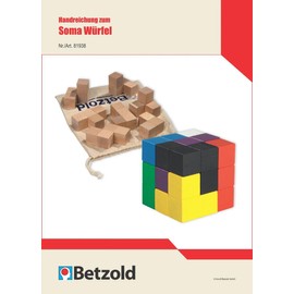 BETZOLD Hand Reichung for Soma Cube with 24 pages 19 Kopiervo Mats – Soma Cube Puzzle Game Educational Toy Logical Reasoning