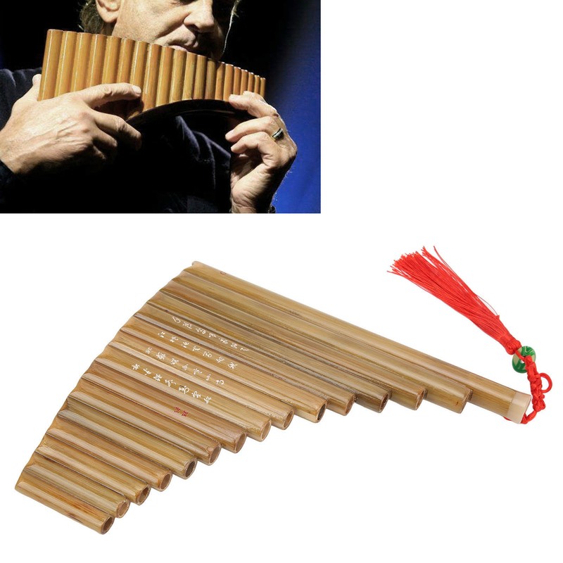 Pan Flute 15 Pipes G Key Chinese Traditional Musical Instrument