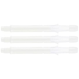 LSTYLE Dart Shafts: L-Shaft Silent - Spinning Dart Shafts - White 330 (Long)