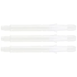 LSTYLE Dart Shafts: L-Shaft Silent - Spinning Dart Shafts - White 330 (Long)