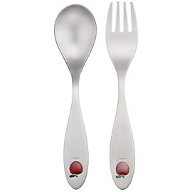Nagao Pretty Apple Teaspoon Tea Fork, Set of 2, Made in Japan