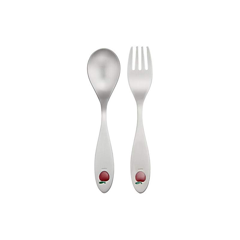 Nagao Pretty Apple Teaspoon Tea Fork, Set of 2, Made